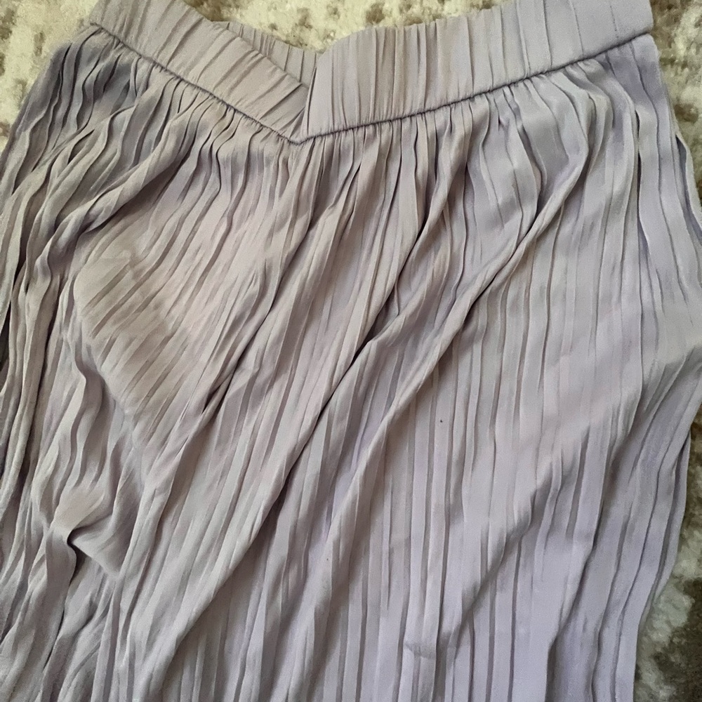 Pleated high waist pants